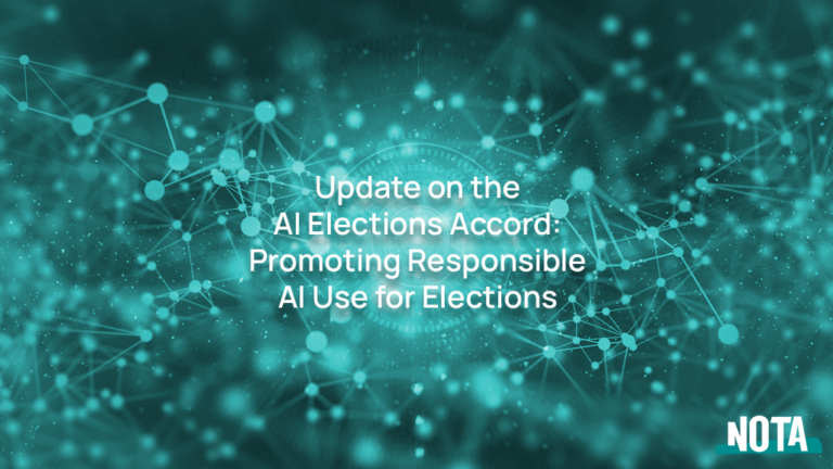 Update on the AI Elections Accord: Promoting Responsible AI Use for Elections